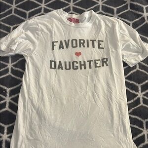 White "Favorite Daughter" Graphic Tee